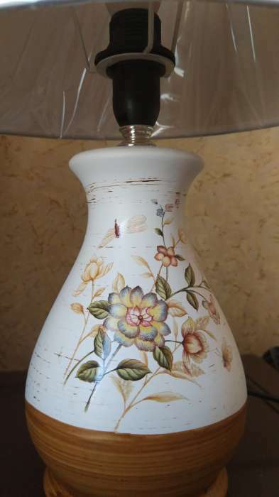 Фотография покупателя товара Лампа настольная керамика "Сказка" Е14 25W 220В 36,5х25х25 см RISALUX - Фото 4
