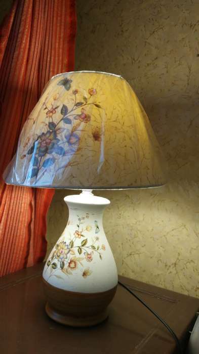 Фотография покупателя товара Лампа настольная керамика "Сказка" Е14 25W 220В 36,5х25х25 см RISALUX - Фото 1