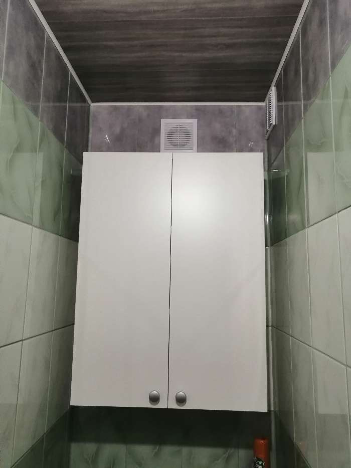 Фотография покупателя товара Шкаф навесной для ванной комнаты, две полки,  60 х 24 х 80 см - Фото 14