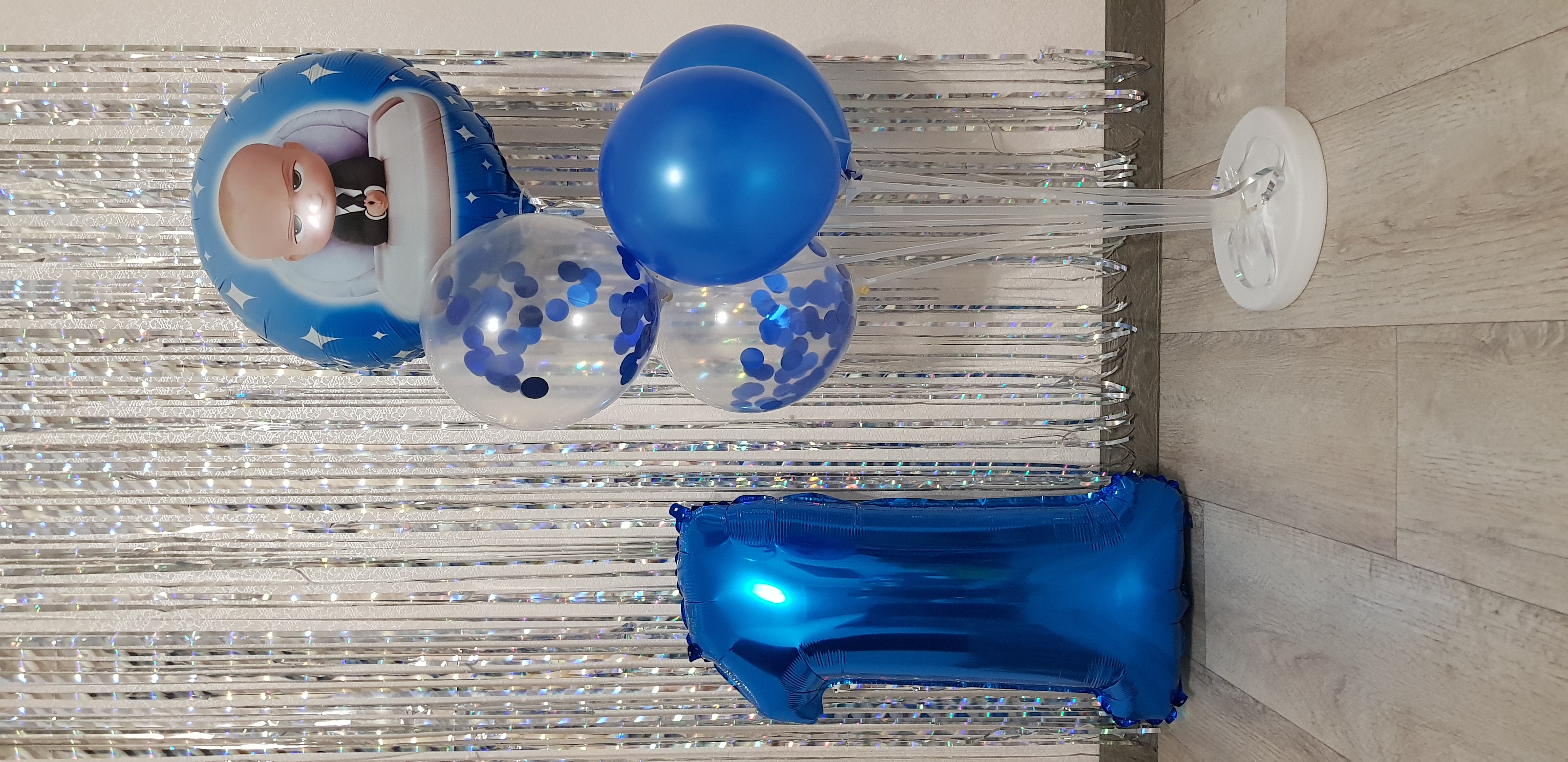 Фотография покупателя товара Стойка для воздушных шаров с подставкой под воду/песок на 7 шаров, высота 130 см - Фото 64
