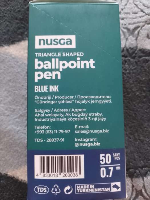 Фотография покупателя товара Ручка шариковая "TRIANGLE" узел игольчатый 0.7 мм, бесстержневая, трехгранный корпус, чернила синие премиум на масляной основе, МИКС