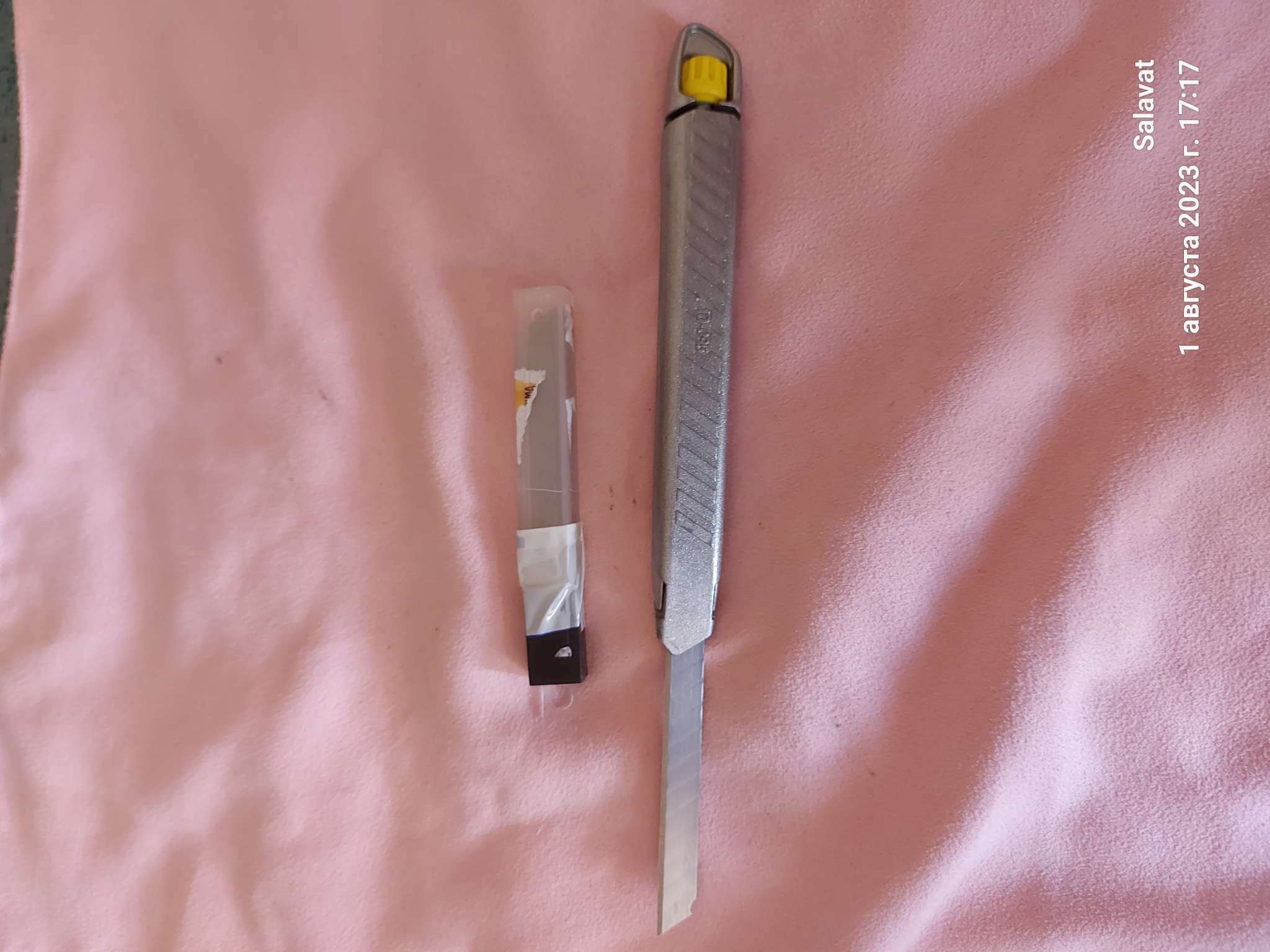 Фотография покупателя товара Лезвия для ножей ТУНДРА, сегментированные, 9 мм, 10 шт.