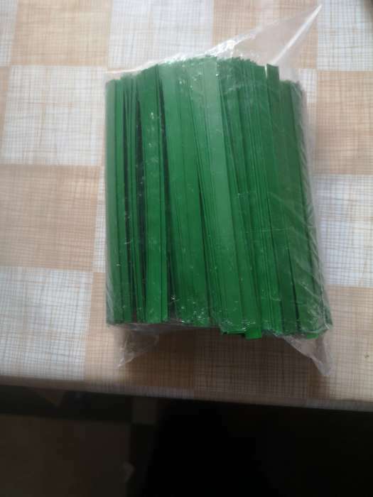 Фотография покупателя товара Клип-лента в нарезке, зеленый, 13 см - Фото 3