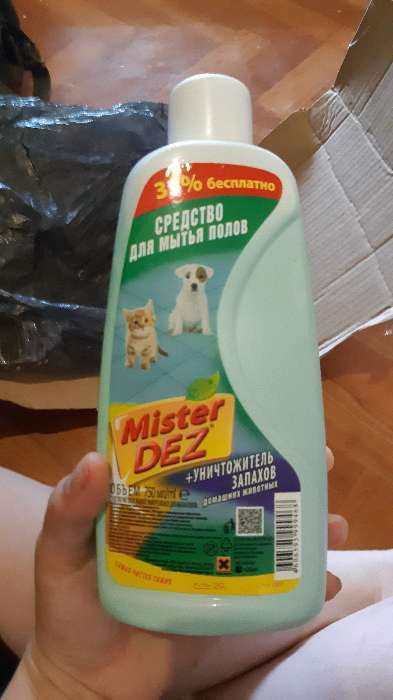 Фотография покупателя товара Средство для мытья полов Mister Dez, "Уничтожитель запахов", 750 мл - Фото 3