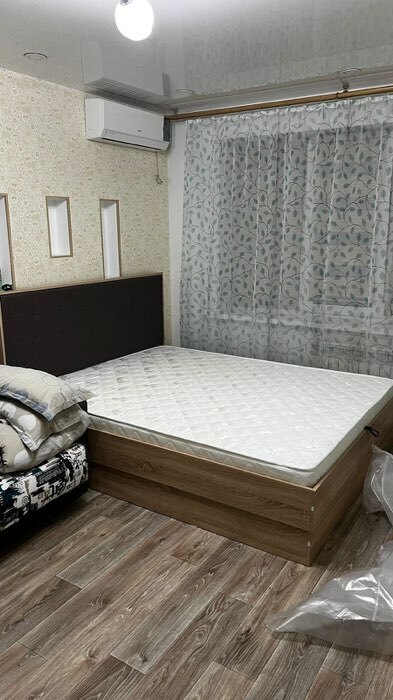 Фотография покупателя товара Кровать двуспальная «Клик Мебель. Оливия», с подъёмным механизмом, с ортопедическим основанием, 1600×2000 мм, цвет дуб сонома/какао рогожка - Фото 5