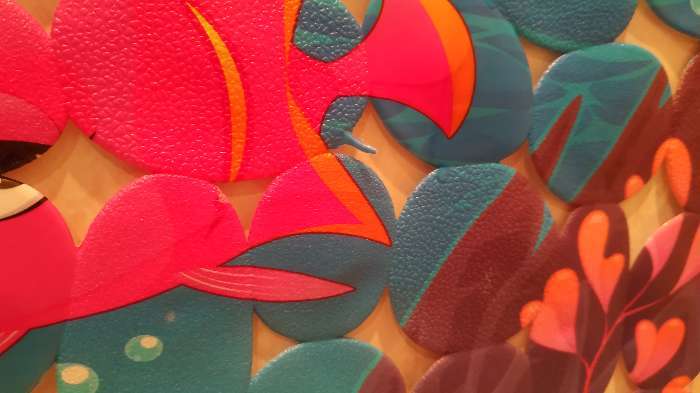 Фотография покупателя товара Коврик противоскользящий СПА в ванну на присосках Доляна «Яркие рыбы», 35×68 см - Фото 13