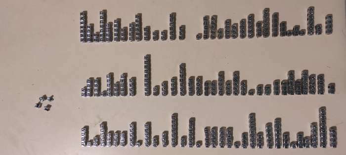 Фотография покупателя товара Бусины для творчества пластик "Русские буквы на кубике" серебро набор 20 гр 0,6х0,6 см - Фото 4