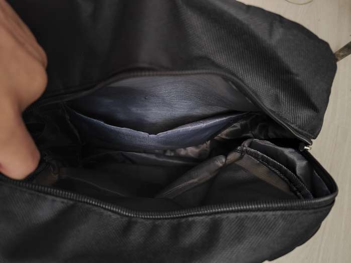 Фотография покупателя товара Рюкзак на молнии, сумка - шоппер, пенал, сумка, монетница, чёрный - Фото 3