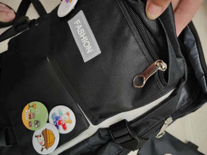 Фотография покупателя товара Рюкзак на молнии, сумка - шоппер, пенал, сумка, монетница, чёрный - Фото 5