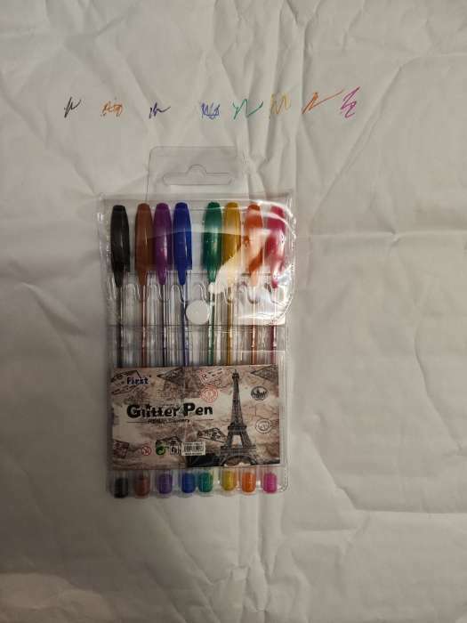 Фотография покупателя товара Набор гелевых ручек, 8 цветов, металлик, в блистере