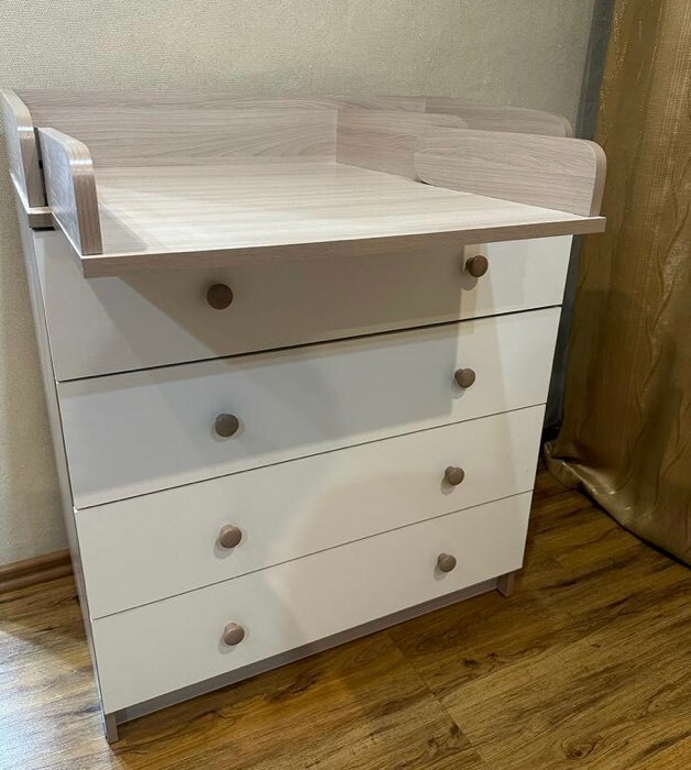 Комод детский с пеленальным столиком «Сириус-2 804 ЛДСП», 4 выдвижных ...