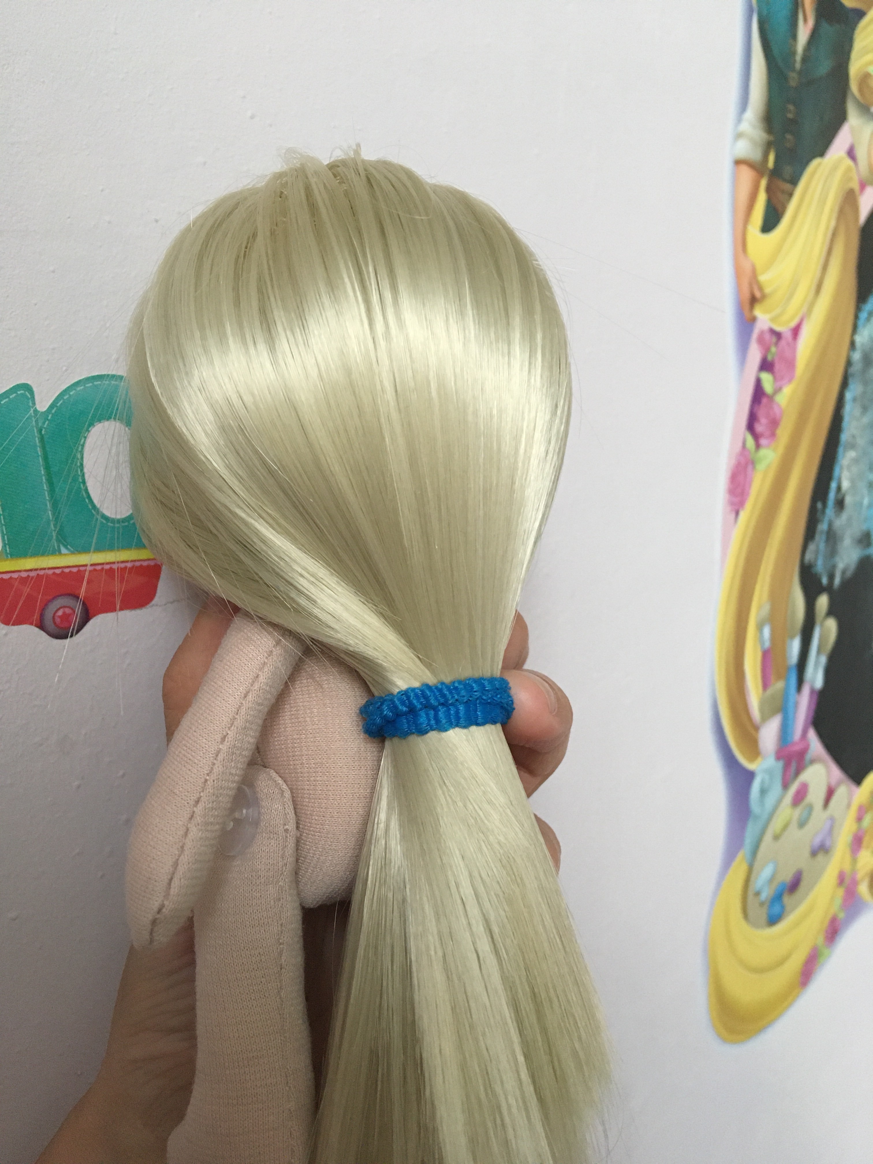 Фотография покупателя товара Волосы - тресс для кукол «Прямые» длина волос: 15 см, ширина:100 см, цвет № 88 - Фото 1