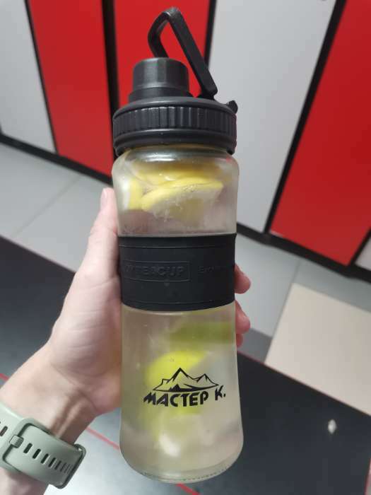 Фотография покупателя товара Бутылка для воды, 500 мл, "Мастер К", 22 х 7.3 см, стеклянная
