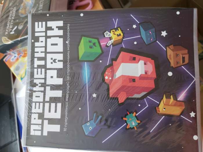 Фотография покупателя товара Тетрадь предметная, 36 листов в линейку, Calligrata «Пиксели. Русский язык» - Фото 2