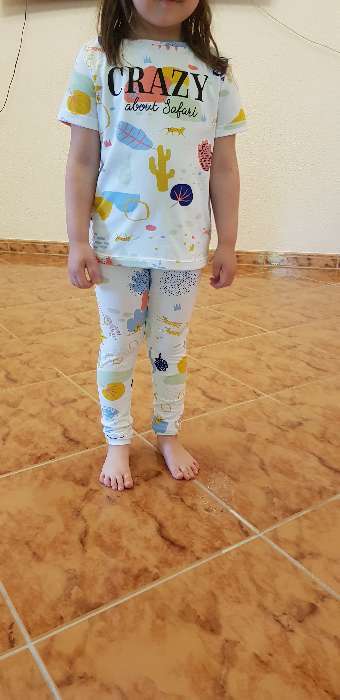 Фотография покупателя товара Легинсы для девочки KAFTAN «Safari» размер 30 (98-104), белый - Фото 1