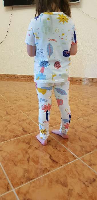 Фотография покупателя товара Легинсы для девочки KAFTAN «Safari» размер 30 (98-104), белый - Фото 2