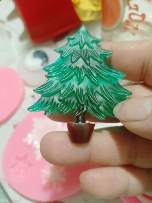 Фотография покупателя товара Силиконовый молд «Ёлка», 6,5×0,7 см, цвет МИКС - Фото 8