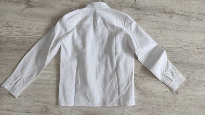 Фотография покупателя товара Школьная рубашка для мальчика, цвет белый, рост 122 см - Фото 1