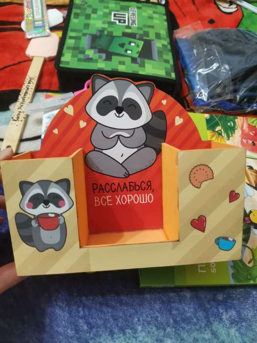 Фотография покупателя товара Органайзер для канцелярии «Расслабься, всё хорошо» енот - Фото 3