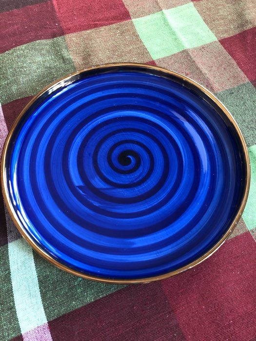 Фотография покупателя товара Тарелка керамическая десертная «Мэривеза», d=20 см, цвет синий - Фото 2