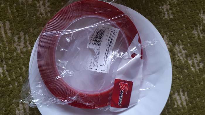 Фотография покупателя товара Клейкая лента TORSO, прозрачная, двусторонняя, акриловая, 6 мм × 5 м - Фото 9