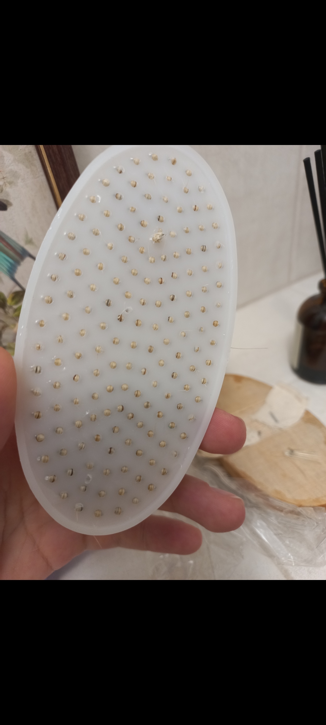 Фотография покупателя товара Щётка массажная для тела Доляна, натуральная щетина - Фото 10