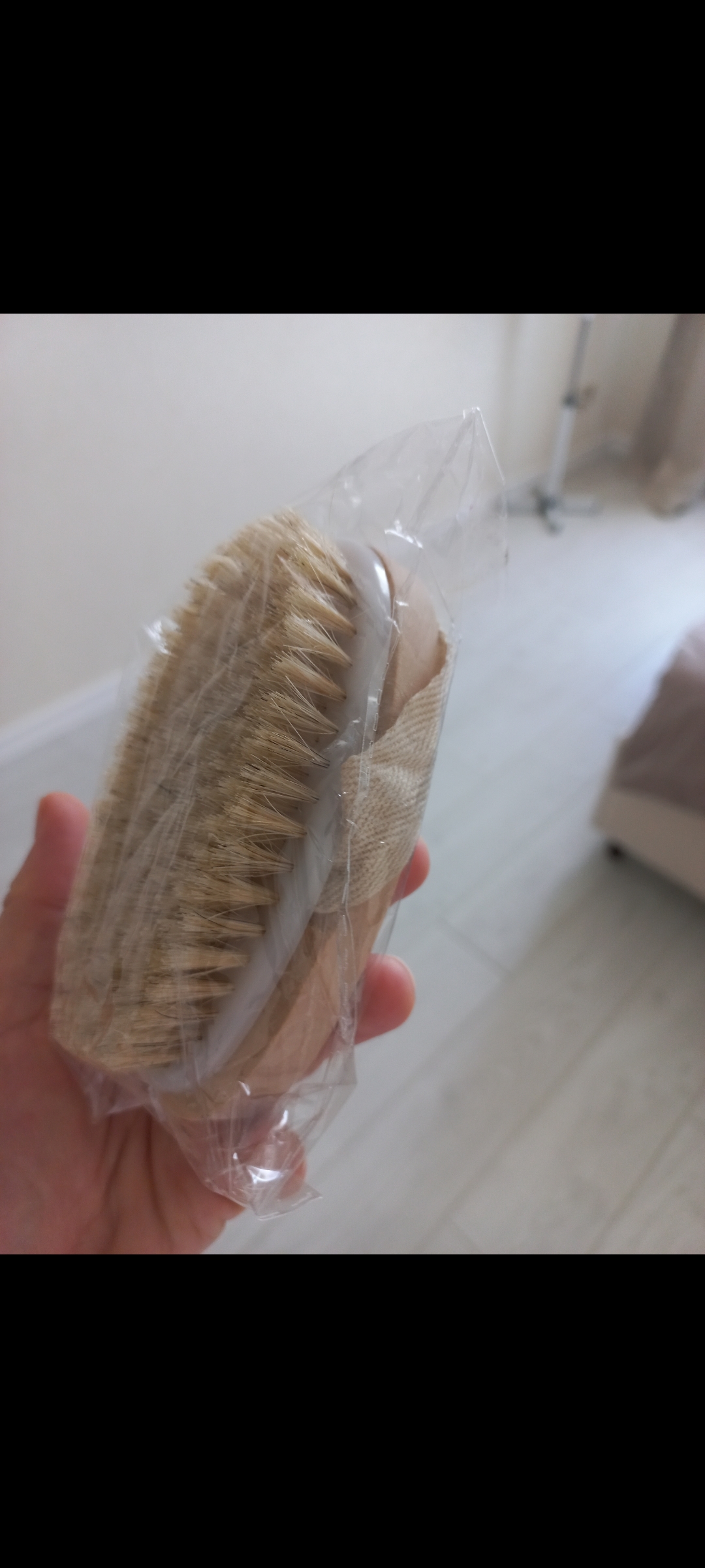 Фотография покупателя товара Щётка массажная для тела Доляна, натуральная щетина - Фото 8