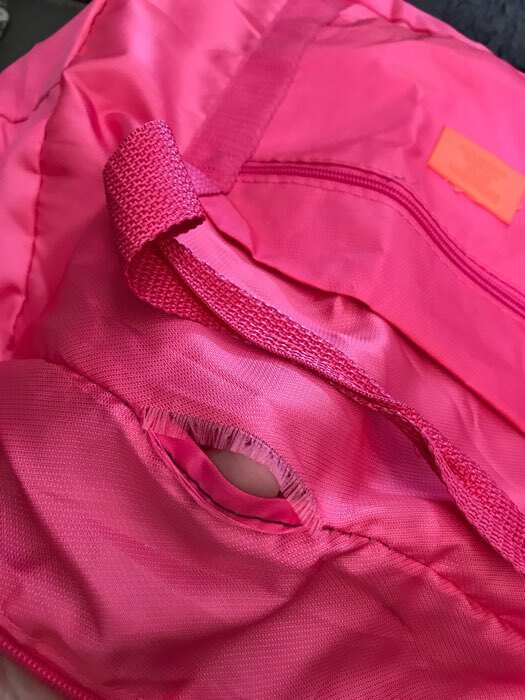 Фотография покупателя товара Сумка дорожная на молнии, цвет розовый - Фото 1