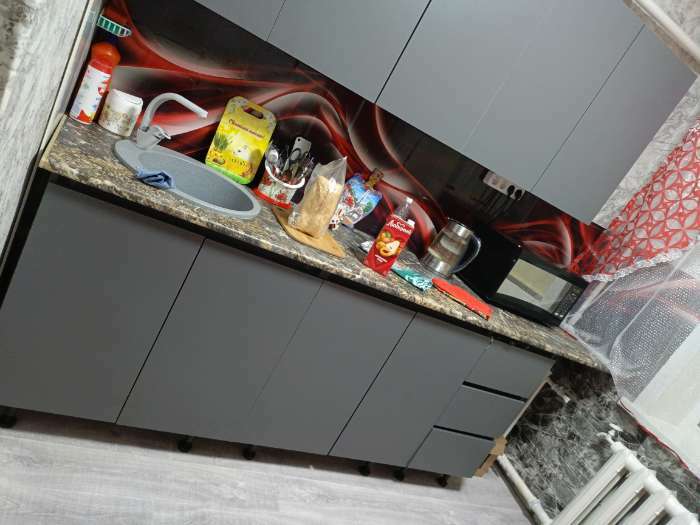 Фотография покупателя товара Кухонный гарнитур «Челси 2.0», 2000 мм, цвет белый - Фото 2