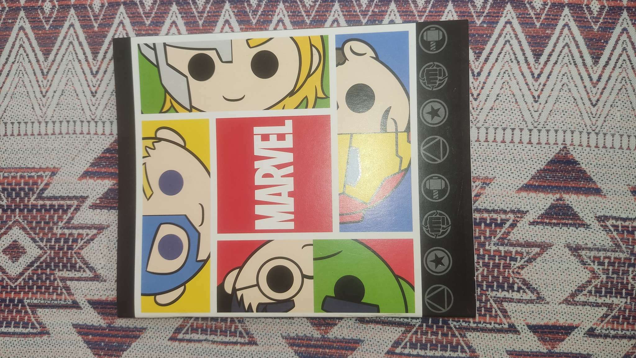 Фотография покупателя товара Тетрадь 48 листов в клетку, картонная обложка "Marvel", Мстители - Фото 3