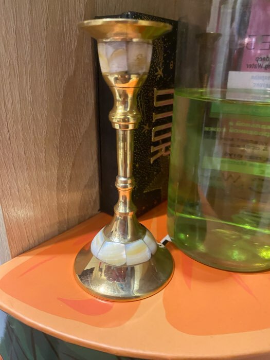 Фотография покупателя товара Подсвечник на 1 свечу "Классика" с перламутром 11 см - Фото 1