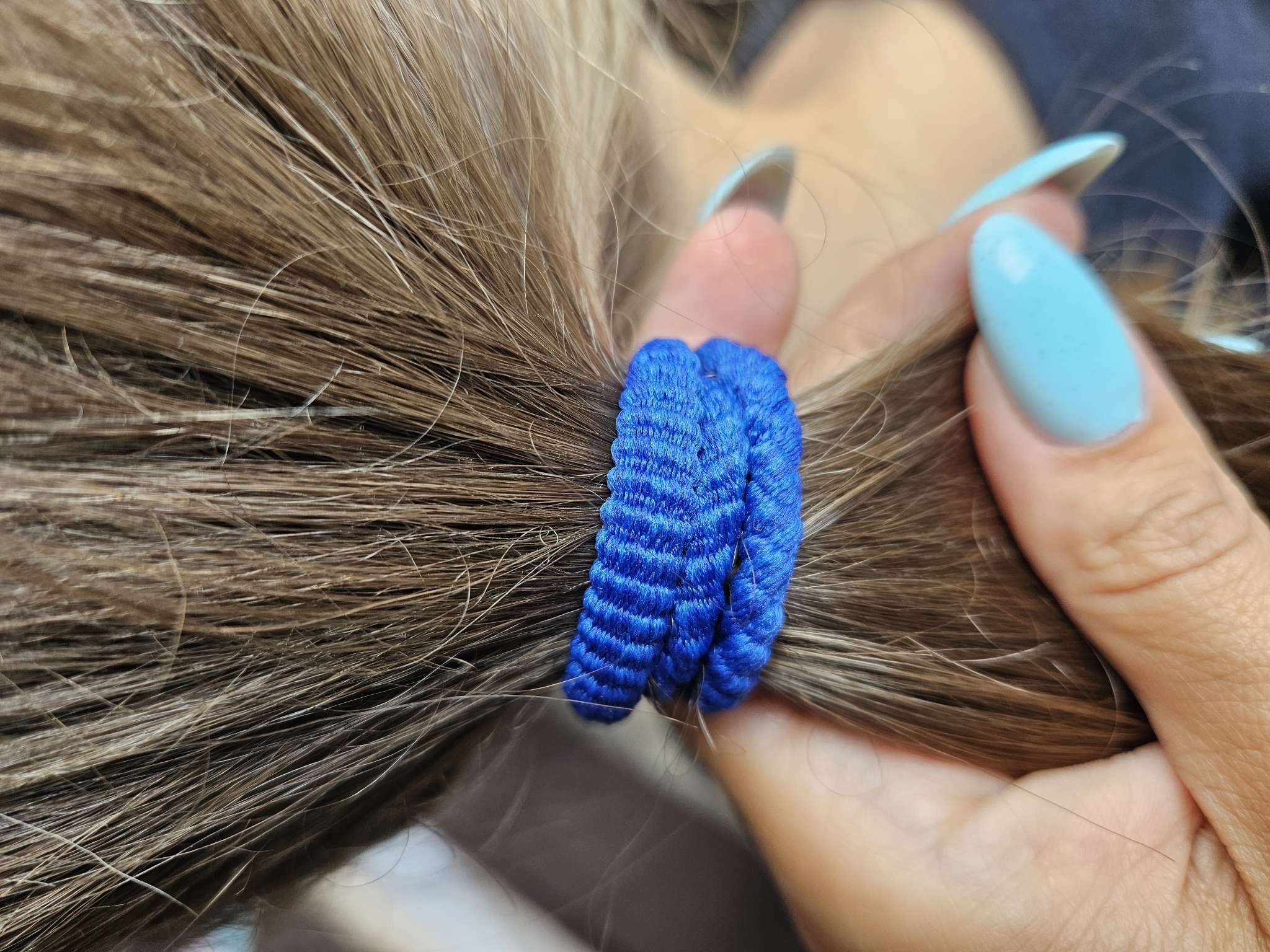 Фотография покупателя товара Резинка для волос "Махрушка" (набор 48 шт) 5,5 см, разноцвет - Фото 3