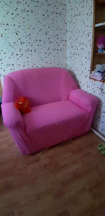 Фотография покупателя товара Чехол для мягкой мебели в детскую Collorista, 2-местный диван, наволочка 40 × 40 см в подарок - Фото 1