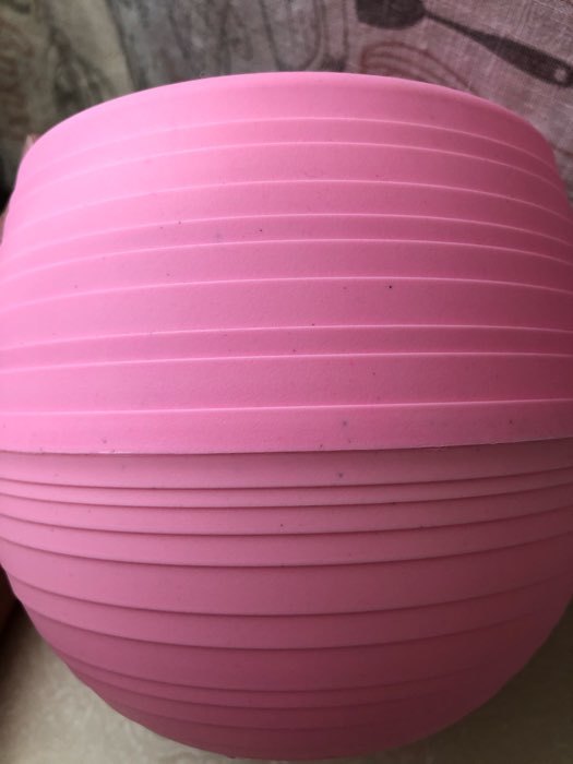 Фотография покупателя товара Горшок для цветов «Япония» 1,2 л, цвет розовый - Фото 8