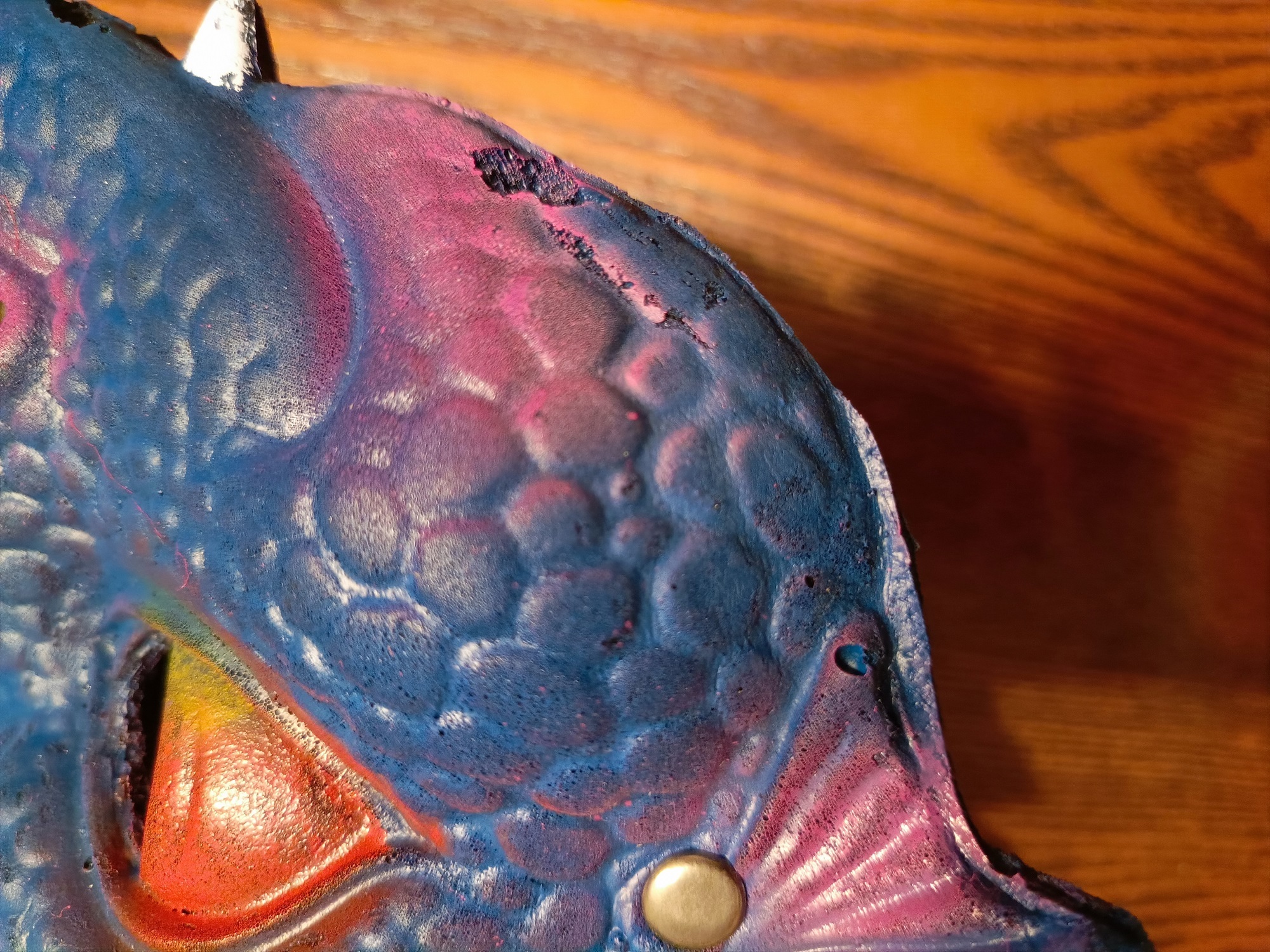 Фотография покупателя товара Маска «Дракон», цвет синий