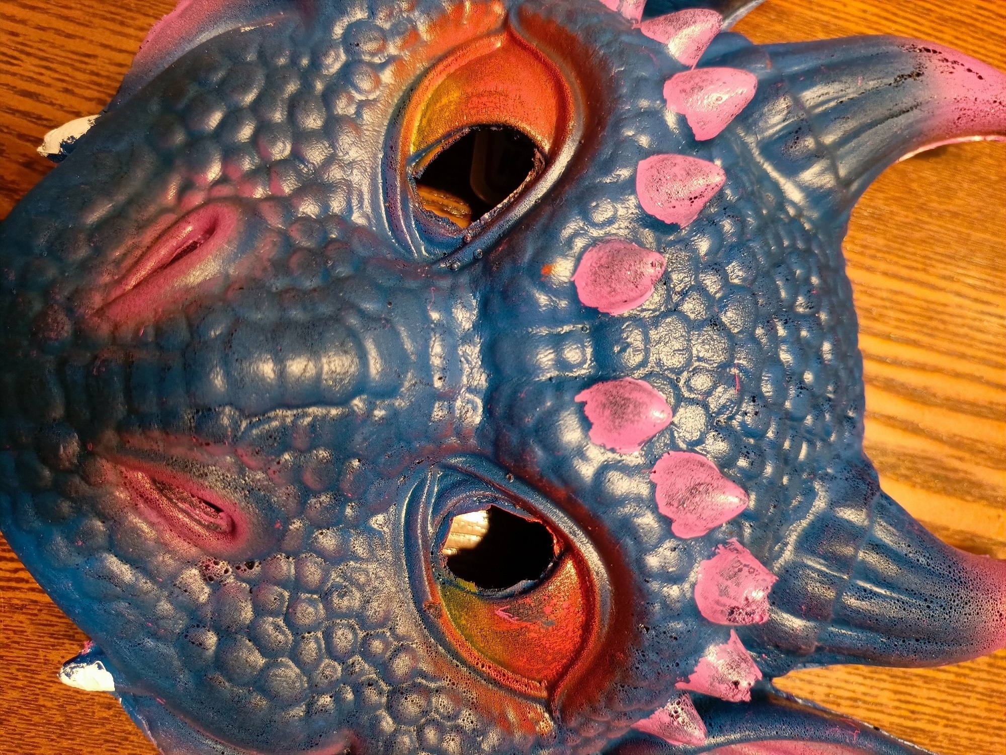 Фотография покупателя товара Маска «Дракон», цвет синий