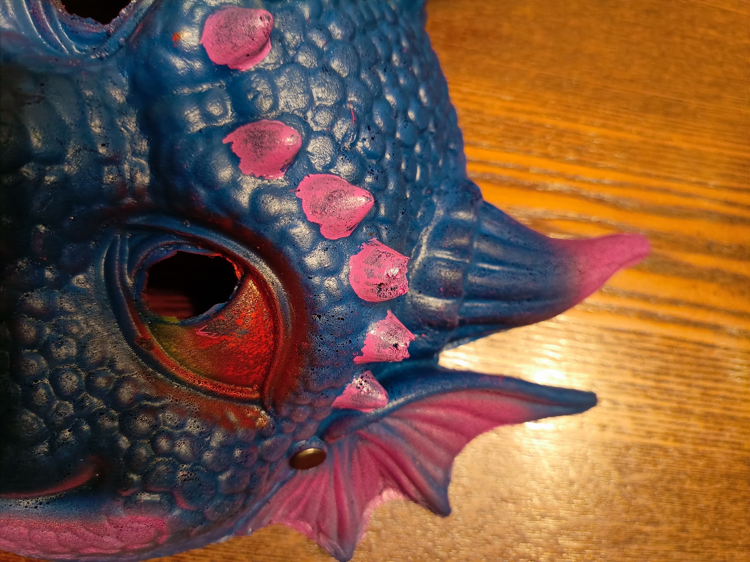 Фотография покупателя товара Маска «Дракон», цвет синий