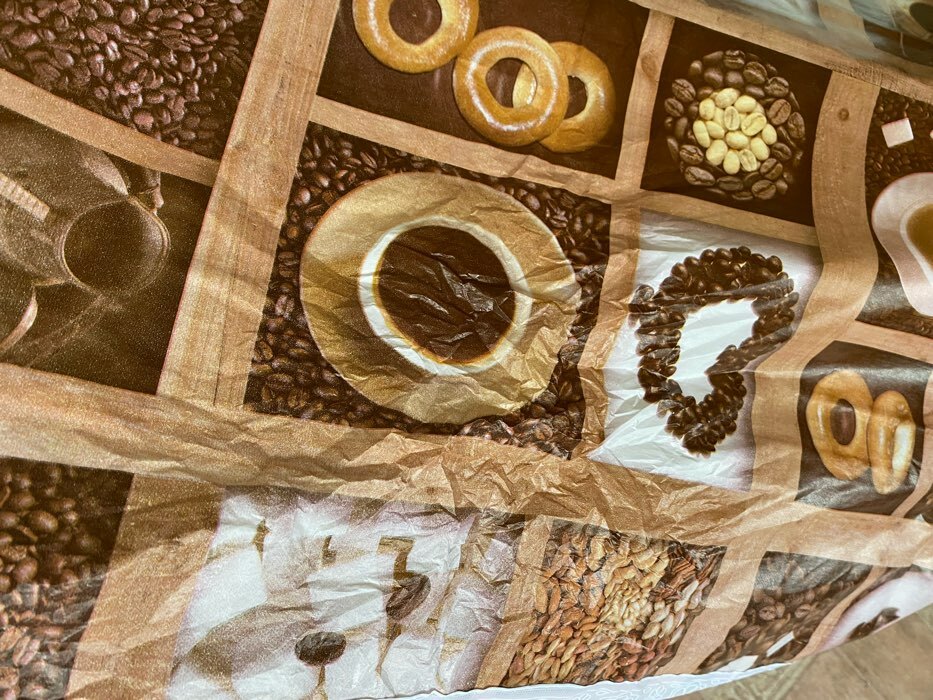 Фотография покупателя товара Скатерть на нетканой основе многоразовая «Кофе», 90×135 см - Фото 10