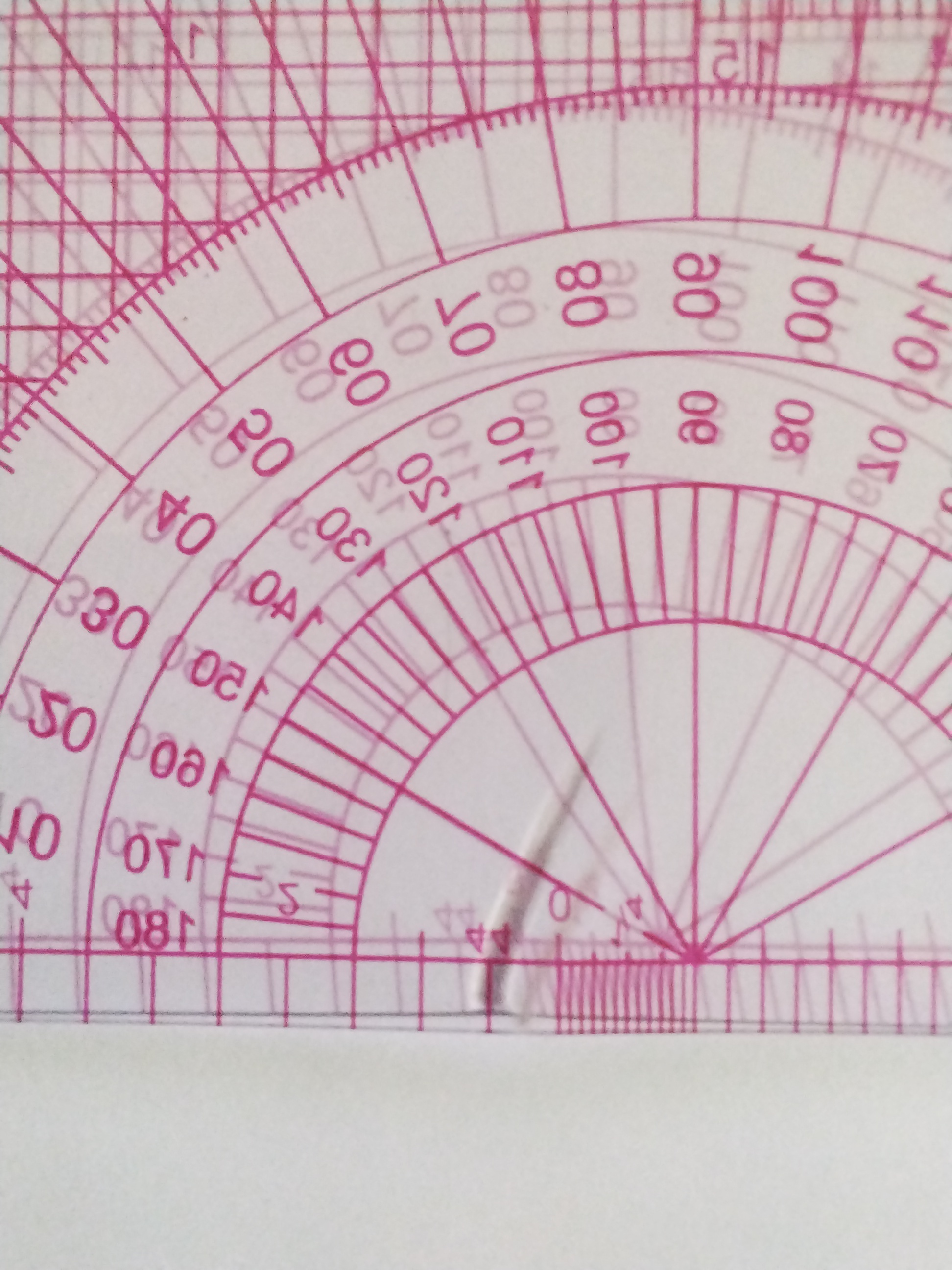 Фотография покупателя товара Линейка для квилтинга и пэчворка, 5 × 30,5 × 0,1 см, цвет прозрачный/розовый - Фото 1