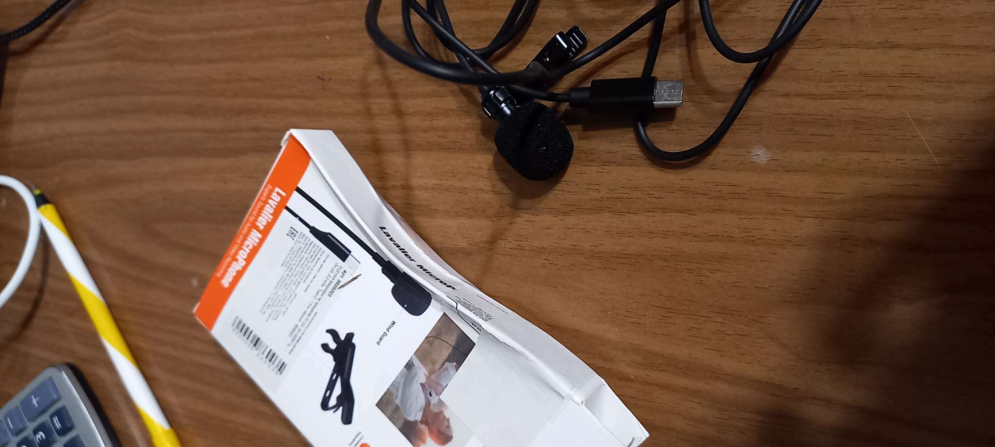 Фотография покупателя товара УЦЕНКА Микрофон на прищепке G-104, 20-15000 Гц, -34 дБ, 2.2 кОм, Type-C, 1.5 м, черный - Фото 1