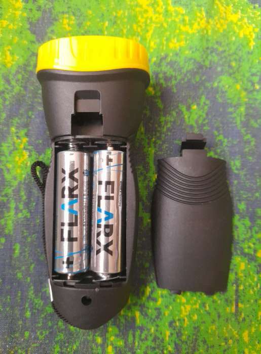 Фотография покупателя товара Фонарь ручной, 1 Вт LED, сбоку COB, 2 режима, 2 AA - Фото 7