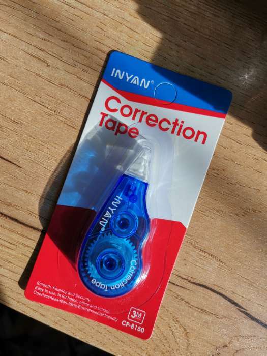 Фотография покупателя товара Корректор-лента, 3 м × 5 мм, блистер, европодвес, корпус МИКС - Фото 13