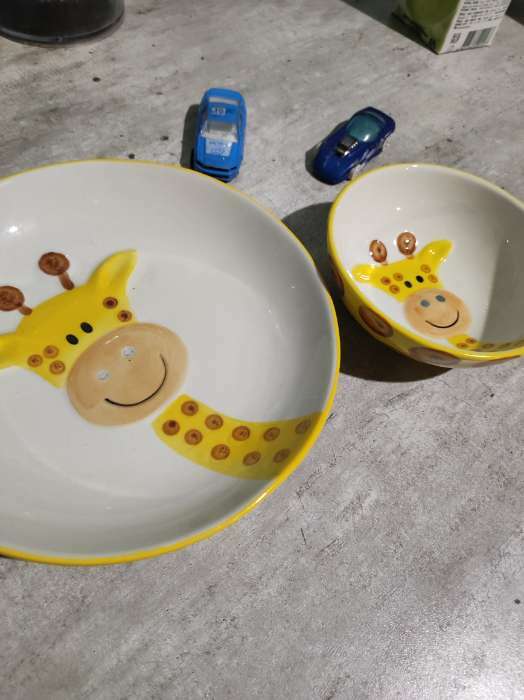 Фотография покупателя товара Миска керамическая «Зебра», 300 мл, d=12 см - Фото 1