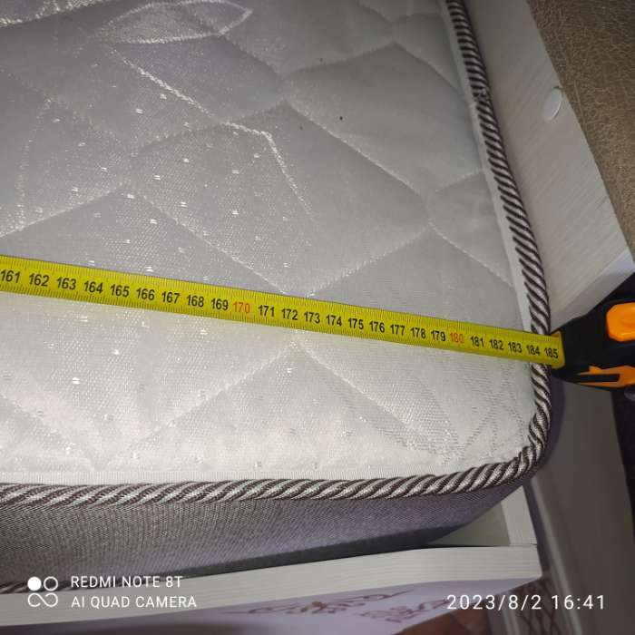 Фотография покупателя товара Матрас Eco Soft, размер 80х190 см, высота 18 см, чехол жаккард-эко