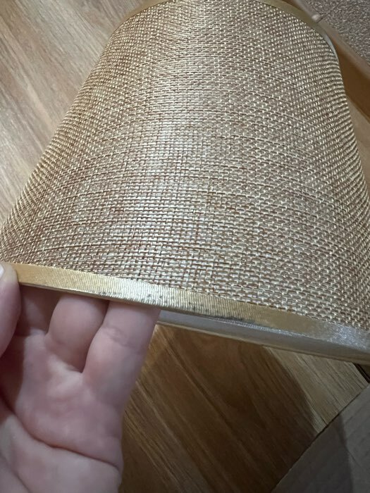 Фотография покупателя товара Лампа настольная 16305/1BR E14 40 Вт светлое дерево 20×20×31 см - Фото 2