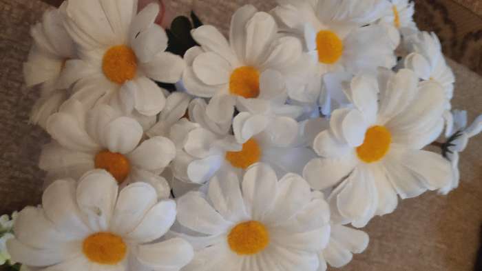 Фотография покупателя товара Букет "Пышная ромашка" 34 см, d-цветка 7 см - Фото 1