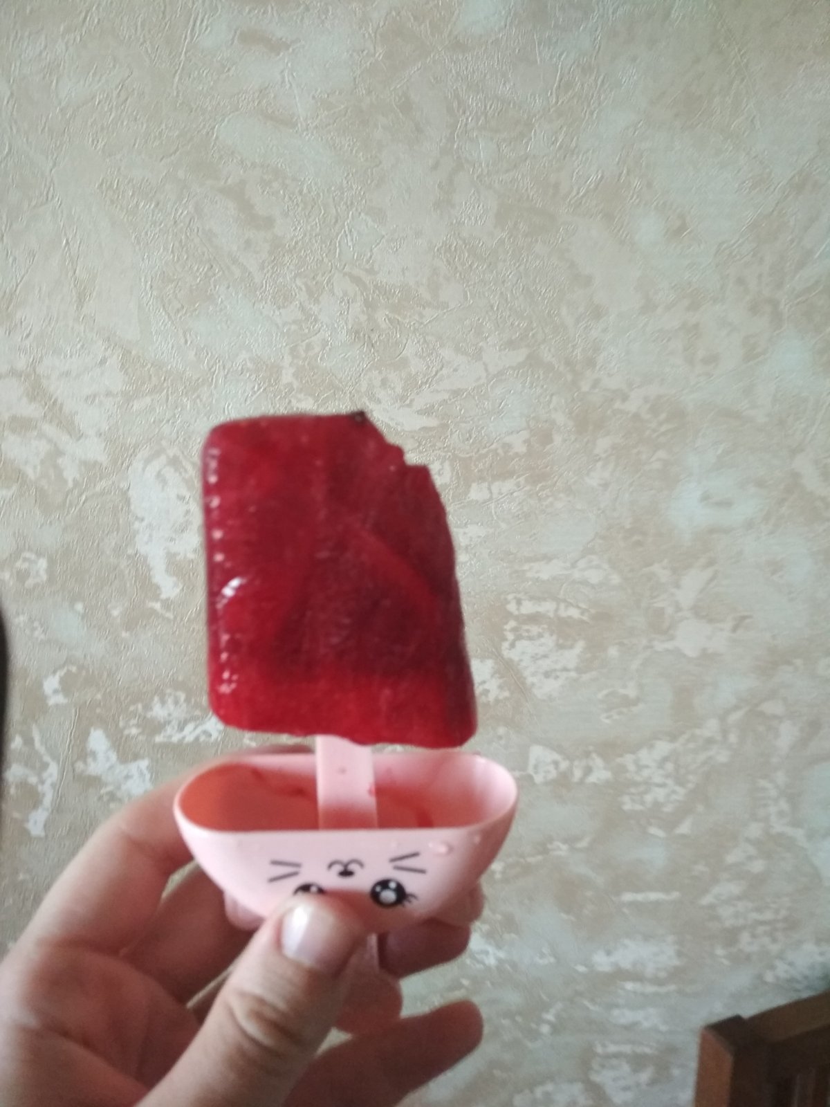Фотография покупателя товара Форма для мороженого «Кис-кис», 15×9×15 см, 4 ячейки, цвет МИКС