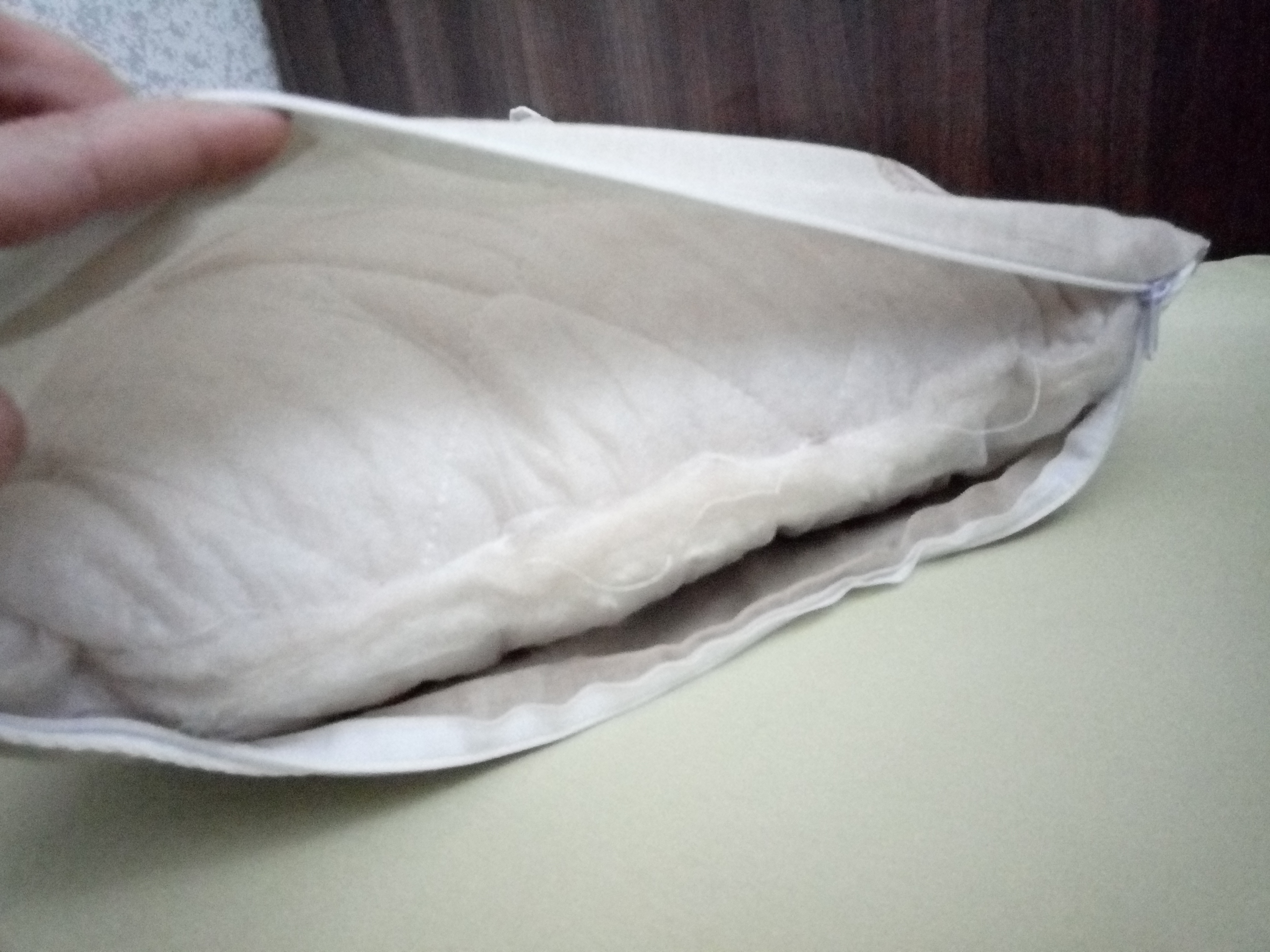 Фотография покупателя товара Подушка, размер 50 × 70 см, искусственный лебяжий пух - Фото 2