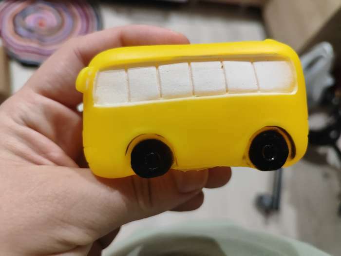 Фотография покупателя товара Резиновая игрушка для ванны «Транспорт», 7 см, с пищалкой, виды МИКС, Крошка Я