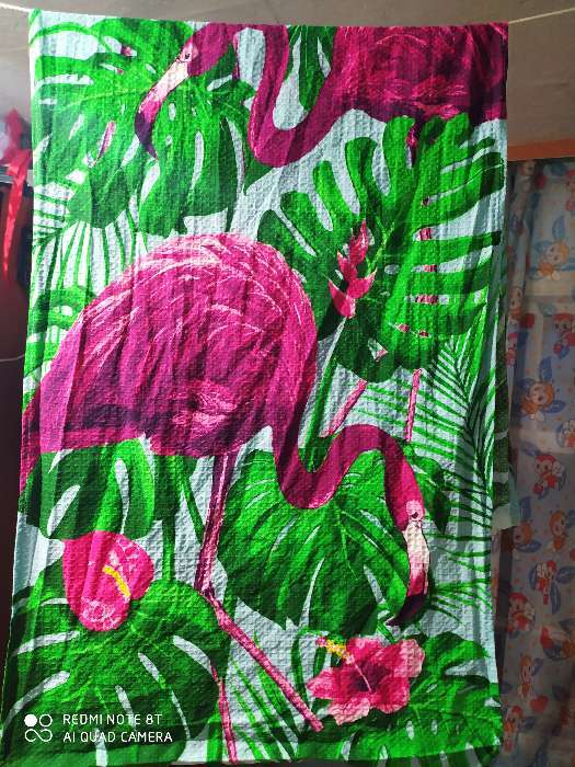 Фотография покупателя товара Полотенце «Фламинго», 60 × 146 см, 160 г/м², хлопок 100 % - Фото 8